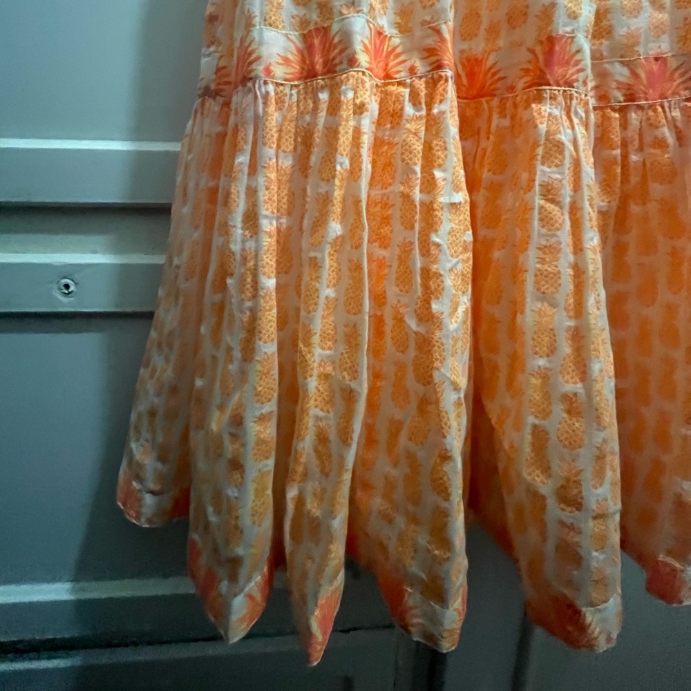 Vineyard Vines pineapple tiered swing dress size small EUC - Picture 6 of 15
